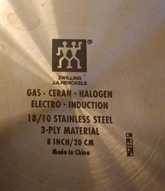 ZWILLING J. A. HENCKELS POTS AND PANS 8"
