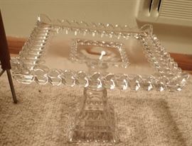 FOSTORIA  SQUARE CAKE PLATE
