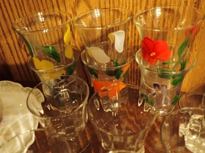 JUICE GLASSES HAND PAINTED
