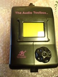 THE AUDIO TOOLBOX WITH CORDS AND MANUAL