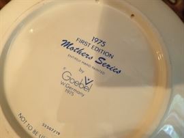 GOEBEL PLATE AND FIGURE  RABBIT