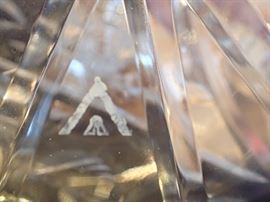 GOEBEL CRYSTAL WINE DECANTER  W/ TOPPER SIGNED