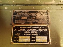SWITCHBOARD  / ATLANTA GENERAL DEPOT 1951