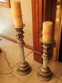 CANDLE STICKS & CANDLES
