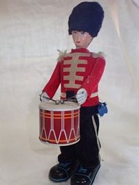 original vintage tin toy wind up mechanical Soldier DRUMMER NMIB-JAPAN