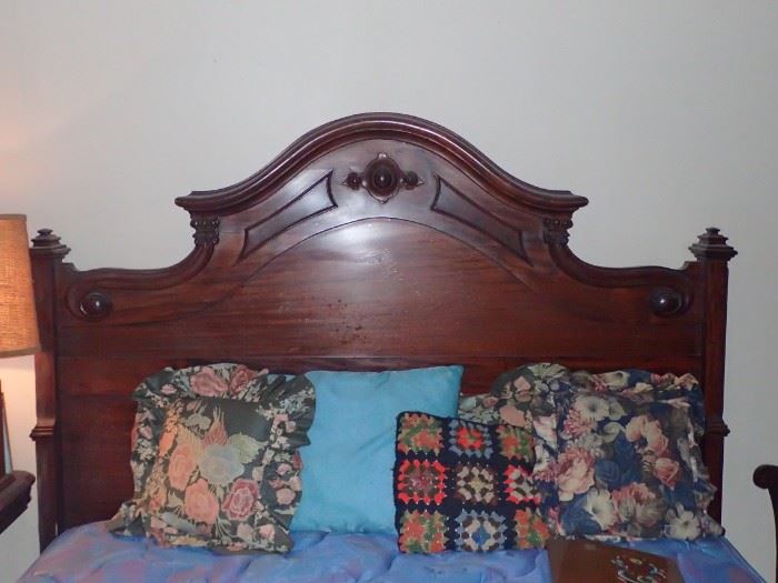 CARVED BED / FRAME AND MATTRESS