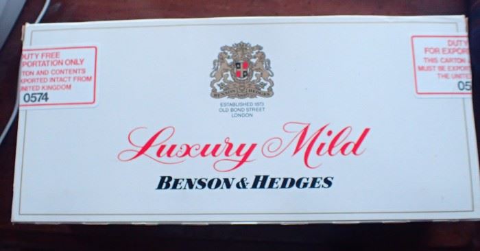 BENSON & HEDGES LUXURY MILD CARTON CIGARETTES 