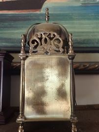 BRASS LANTERN CLOCK / 8 DAY / SMITHS ENGLAND