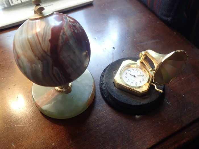 MARBLE GLOBE / MINI CLOCK