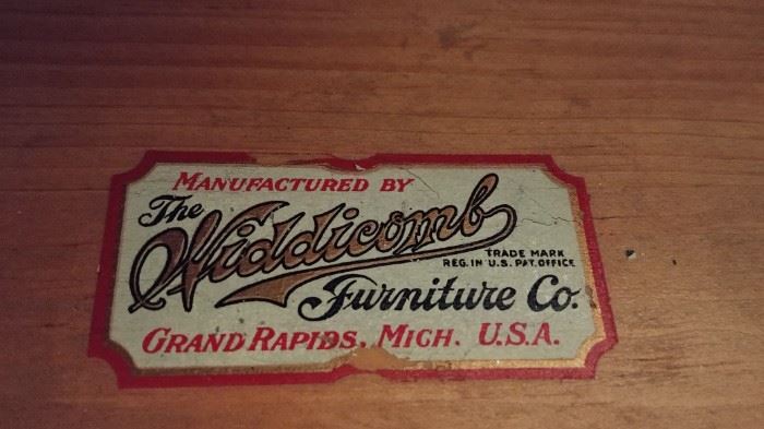 MFG THE WIDDICOMB FURNITURE CO