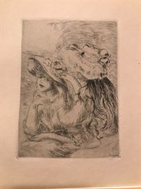 Original Renoir Etching