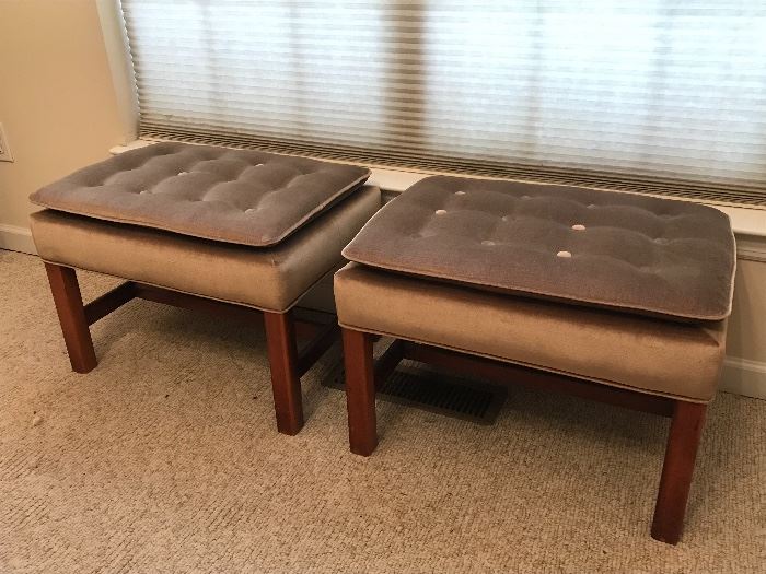 Pair of ottomans