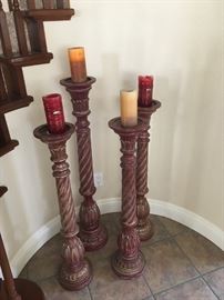 Decorative candle pillars