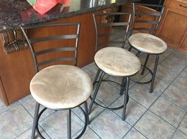 Three barstools