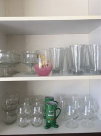  Miscellaneous glasses, some princess house 