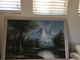  Mountain oil painting 