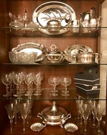 Silverplate, Crystal & Glassware