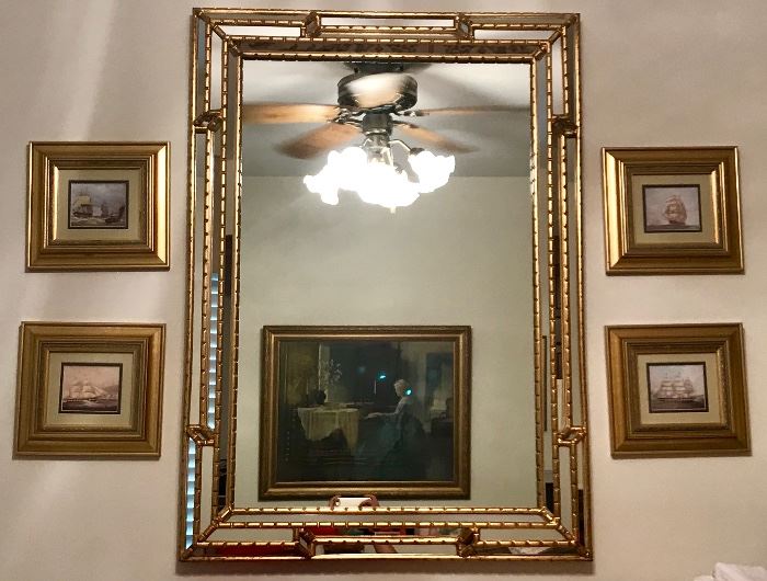 Large Vintage Mirror, Artwork