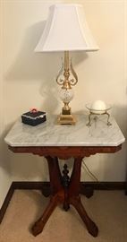 Victorian Marble Top Occasional Table