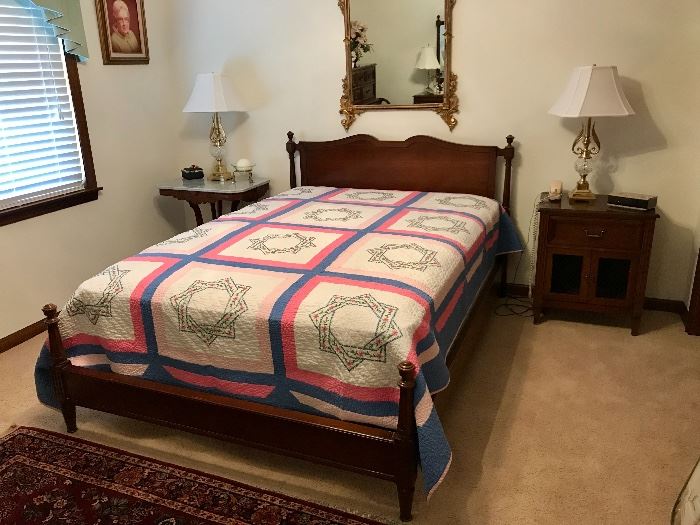 Full Size Bed, Vintage Quilt
