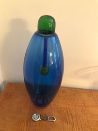 John Chiles. Glass vase.