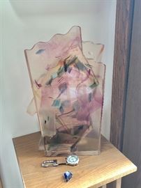 Brent Marshal glass sculpture.