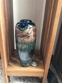 Brent kee Young glass vase.