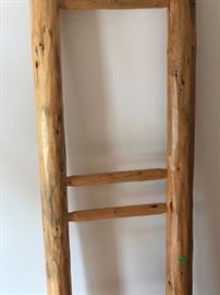 Vintage quilt ladder 