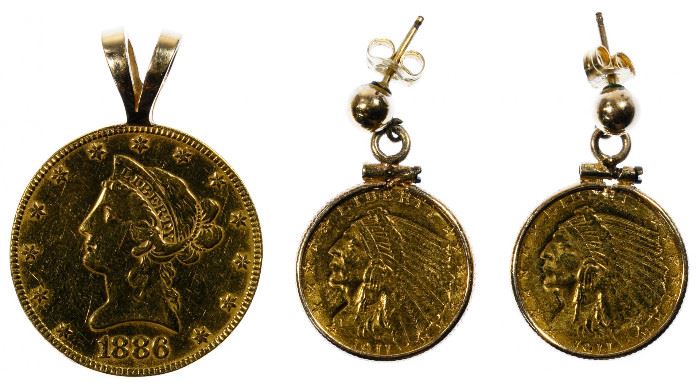 Gold Coin Jewelry Assortment