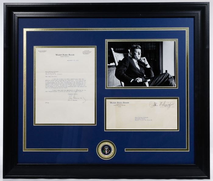 John F. Kennedy Signed Letter