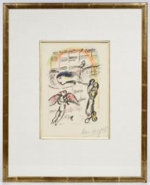 Marc Chagall Russian French 1887 1985 Lithograph