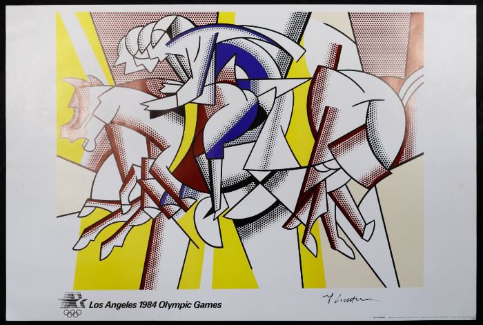 Roy Lichtenstein American 1923 1997 Los Angeles Olympics Lithograph