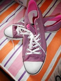 All Star Converse Pink Glimmer Low Tops