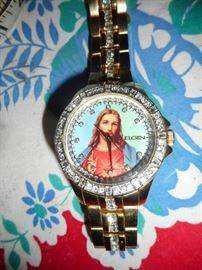 LARGE Elgin Jesus Stainless Watch