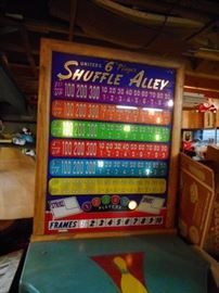 Shuffle Alley Score Board Lights Up