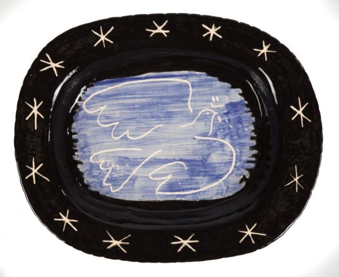 Pablo Picasso (Spanish, 1881-1973) 'Bright Dove' Platter