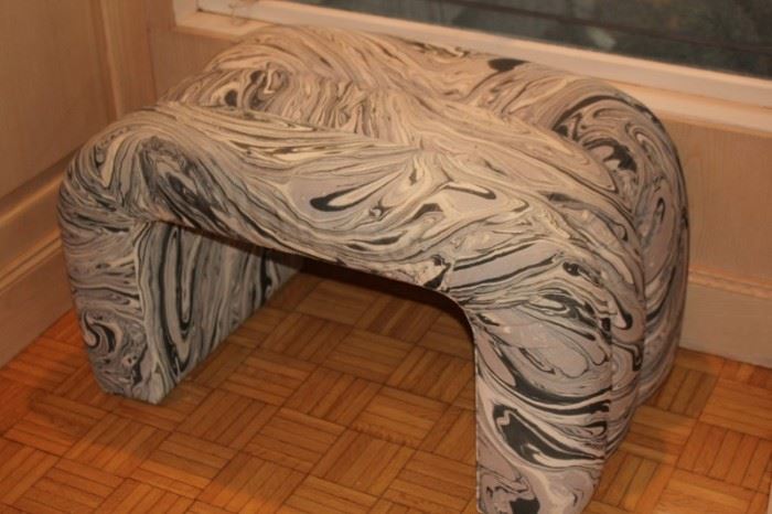 Marble Look Bench