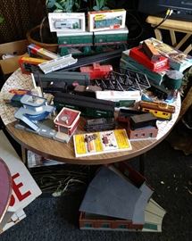 Assorted trains and accessories