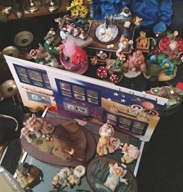 Assorted Charming tales and others .....Nasa spcae program coins and stamp in one display card......