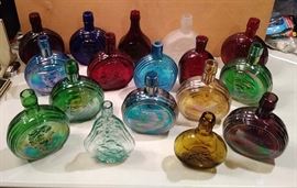 Carnival glass....Vintage Presidential Bottles