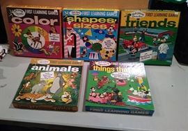 Vintage over 50 yrs old learning games....Nice condition