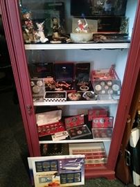 Assorted coin proof sets and other