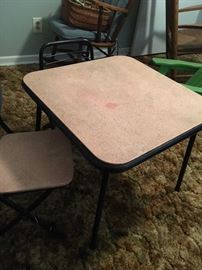 Vintage Cosco Table and Chairs (2)