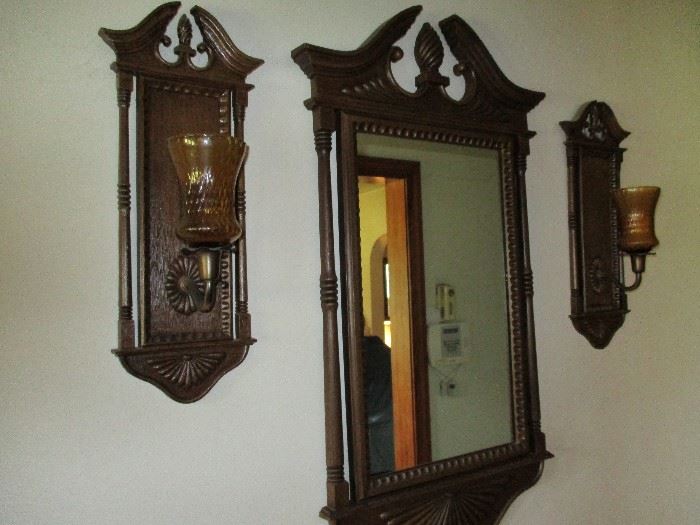                               MIRROR AND SCONCES