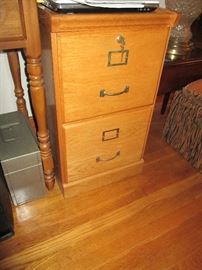                            1 OF 2 WOOD FILE CABINETS