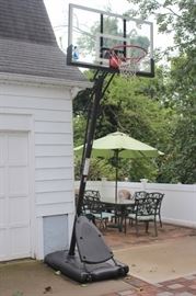 Outdoor, Portable Basketball Net with Patio Set