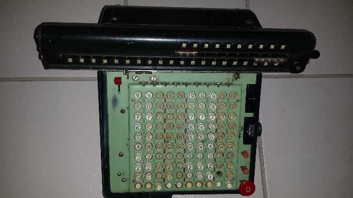 Antique adding machine