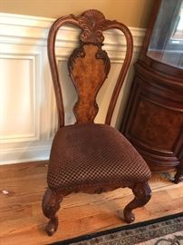 #1 Standard furniture dining table w 1 leaf and 10 chairs 88-108x43x29 $1,500.00
