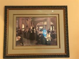 #5 Jean beraud print of a bar with lady $75.00
