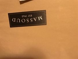 #9 Massoud Sofa 90" Wide w/nailheads $200.00
